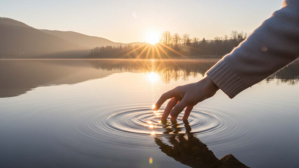 Bild: Am See in der Morgenstimmung