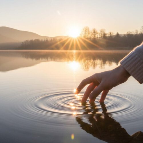 Bild: Am See in der Morgenstimmung