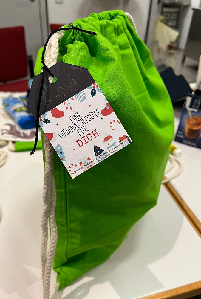 Bild: eine fertige Weihnachtstüten