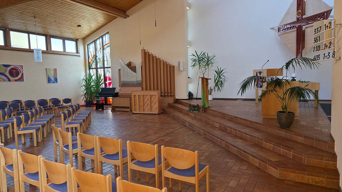 Gottesdienstraum Friedenskirche Frankenbach