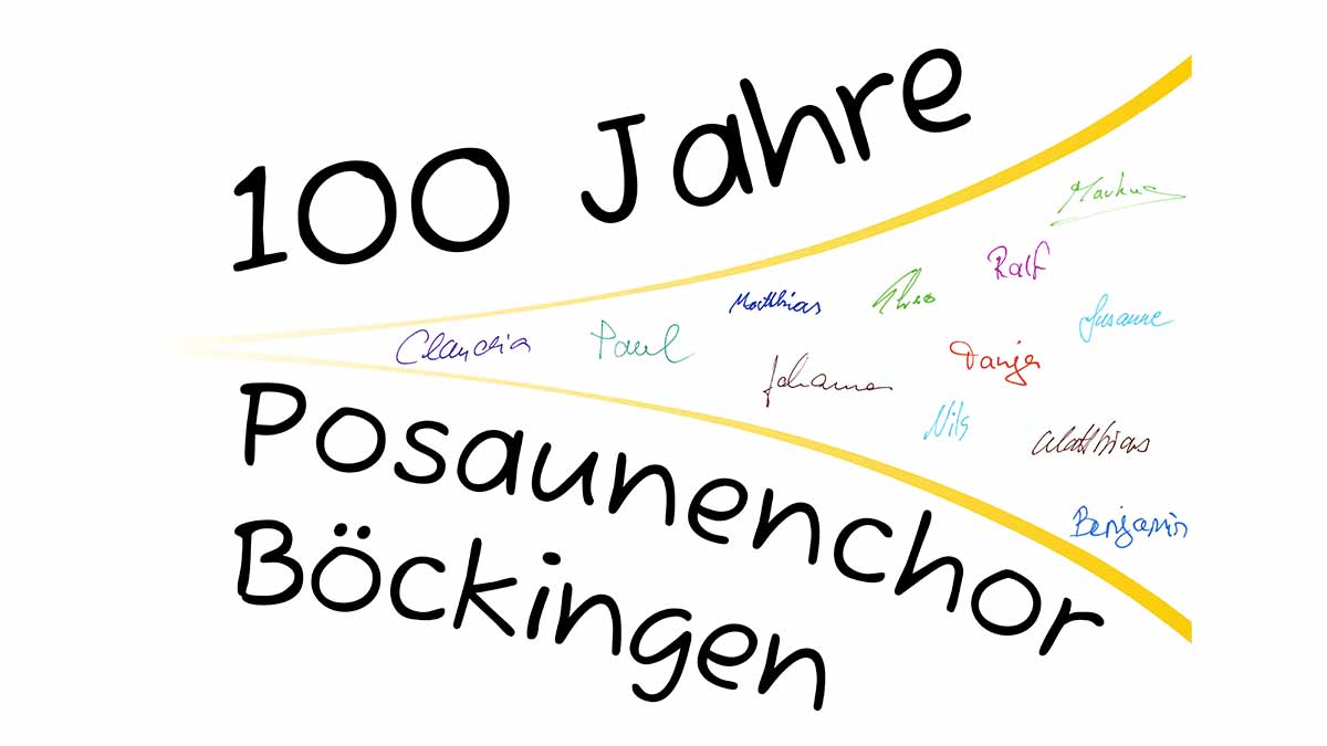 Logo 100 Jahre Posaunenchor