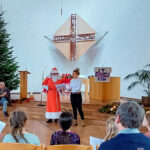 Bild: Nikolaus bei den Leselöwen