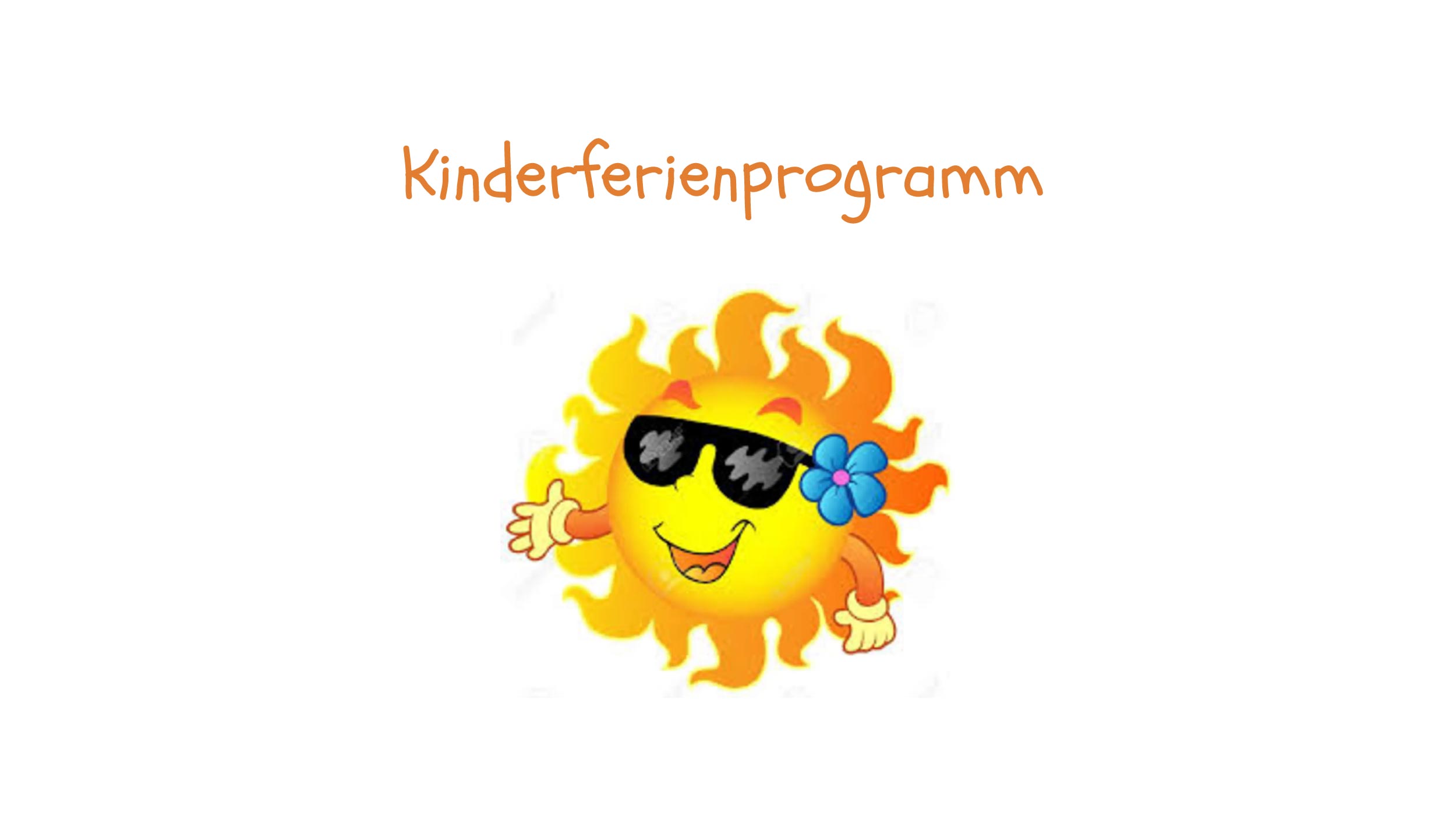 Grafik: Kinderferienprogramm
