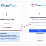 Screenshot LogIn ChurchTools